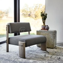 Nordic Minimalist Living-room Balcony Solid Wood Sofa Chair SILENT WIND FOLK SLEEPING APARTMENTS CASUAL CHAIR DESIGNER ART SINGLE CHAIR