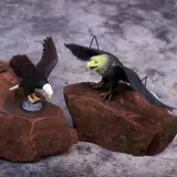 Пластиковая фальшивая симуляция орла Скульптура орла Офис Офис Белый Игл свинг ландшафт