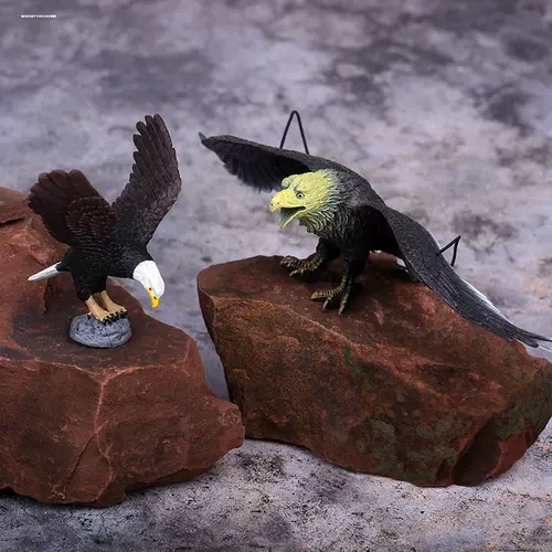 Пластиковая фальшивая симуляция орла Скульптура орла Офис Офис Белый Игл свинг ландшафт