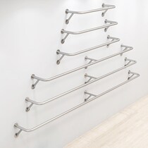Clothing shop wall hanging rack hanging clothes pole fixed on the wall hanging clothes hanger selling clothes special hanging clothes rack