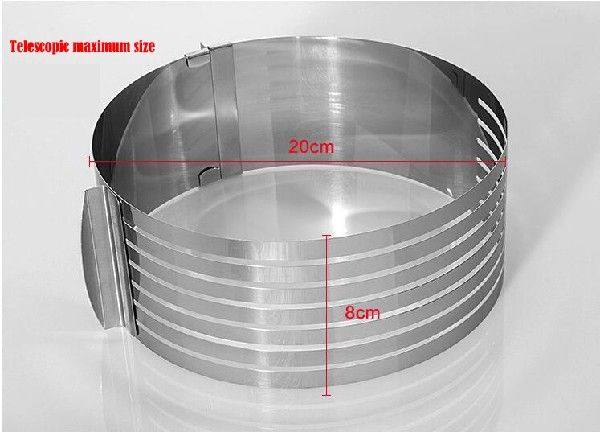 ORGANBOO1PCStainlessSteelAdjustableCircleCakeMold