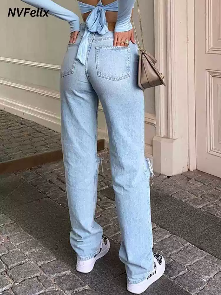 УЖЕНЩИНА? Мужчина? Оригинал: WOMEN said LOOSE FIT JEANS 2023 Ripped Wide Leg for Women High W — перевод: Женские джинсы свободного кроя 2023 с разрезами, широкие брюки, высокая талия