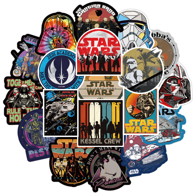 108 Star Wars Stickers Graffiti Waterproof Skateboard Stickers Personalized Luggage Computer Stickers