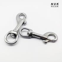 316 stainless steel rotating single head hook dog leash head diving hook pet leash hook rotating spring hook