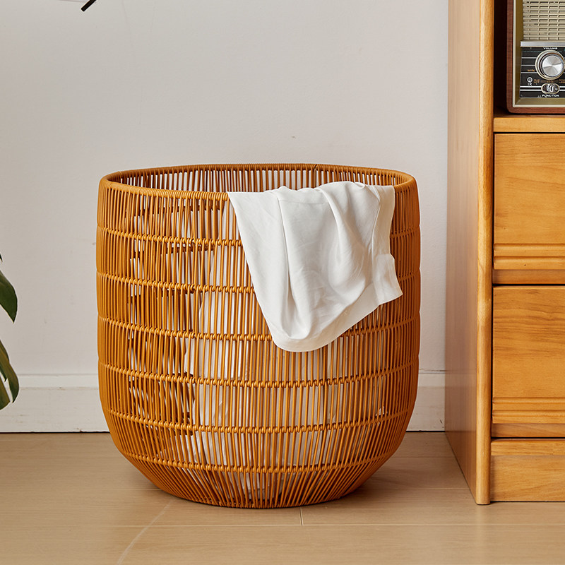 Bedroom Dirty Laundry Basket Home Dirty Laundry Basket Laundry Basket Dirty Laundry Basket Imitation Rattan bathroom Dirty Laundry Basket-Taobao