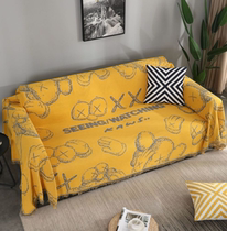 Sesame Street sofa release full cover cloth towel cushion four seasons universal simple modern fashion cartoon all-inclusive universal cover