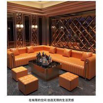 Hunan customized ktv bar box sofa deck song and dance hall U-shaped corner sofa cafe Western restaurant sofa