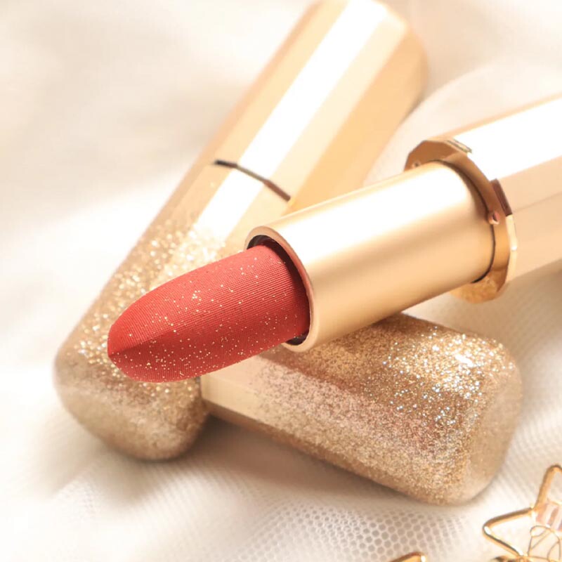 Loliina Gilded Lipstick Sanfu Ruori+Liana with Fine Glitter Matte Whitening Style High-Grade Matte Aunt Loliina Gilded Lipstick Sanfu Ruori+Liana with Fine Glitter Matte Whitening Style High-Grade Matte Aunt