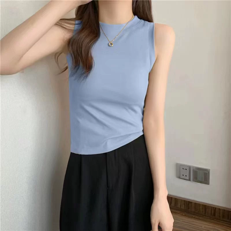 Футболка, безрукавка-подкладка, тренд сезона, утягивающий эффект, slim fit