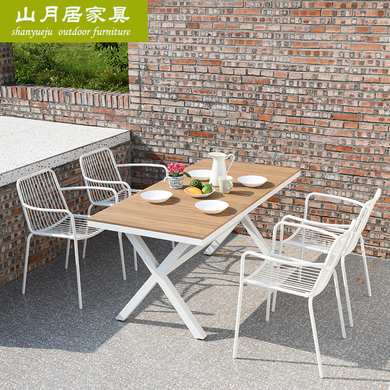 Outdoor Table And Chairs Patio Iron Art Combined Terrace Garden Simple leisure Balcony Waterproof Net Red Milk Tea Shop Small Table Chair