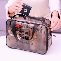 Large capacity transparent pvc cosmetic bag travel portable waterproof toiletry bag cosmetics storage bag storage bag