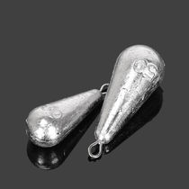 Water drop type lead drop water drop lead drop water drop type lead drop with ring lead drop through the sea rod lead drop throwing rod A enough grams of water drop 5