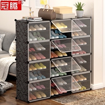 Simple shoe cabinet dustproof shoe rack assembly household super large economical multi-layer simple modern plastic living room Large Capacity