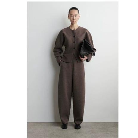 Cs Women's Clothing New Standard Fit Wool Blend Cardigan Brown 1294201002 Cs Women's Clothing New Standard Fit Wool Blend Cardigan Brown 1294201002