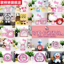 Children Cartoon Simply Talk Alarm Clock Creative Student Bedhead Night Multi-function Personality Cute Han Version