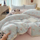 Super Soft Double-Layer Gauze Four-Piece Bedding Set, Korean Style French Lace Quilt Cover, Four-Season Dormitory Bed Sheet and Quilt Cover Three-Piece Set