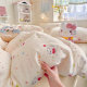 Cloud-Like Double-Layer Gauze Four-Piece Set, Soft and Skin-Friendly, Fresh and Simple Duvet Cover, Student Dormitory Ins-Style Three-Piece Set, Bed Sheet and Fitted Sheet