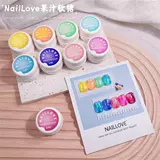 Naillove Juice Fudge Rainbow Rainbow Milk Проницаемые японские банки Новые окрашенные новые нарисованные популярные ногтя