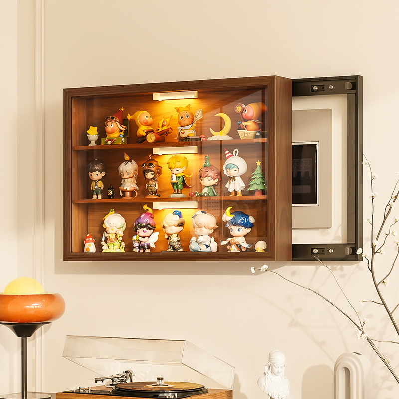 Electric Meter Box Cover Decorative Painting 2026 New Model 3D Stereo Left-Right Sliding High-End Vintage Style Figurine Storage Box