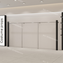 Clothes store hanging clothes rack wall-to-ceiling Internet celebrity display rack stainless steel display rack for mens and womens clothing store shelves