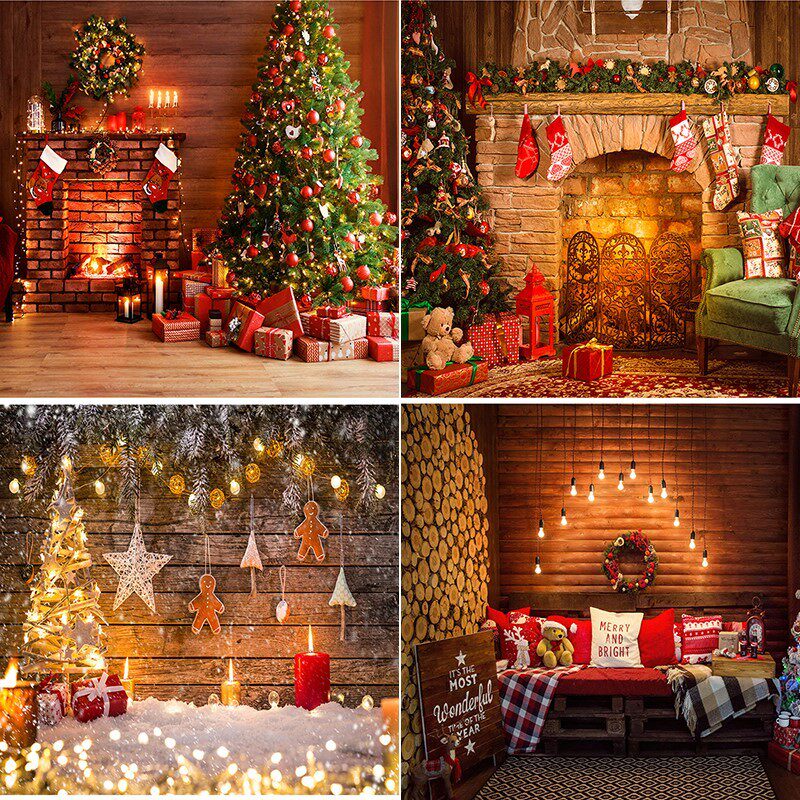 Christmas style theme photo photo background Christmas Eve hanging cloth shooting props set photo decoration photo studio layout