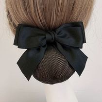 Career Head Flower Girl Han Edition Bank Nurse Air Brother-in-law Head Butterfly Knot Hair Clip Adult Disc Hair Net Pocket Hair Accessories