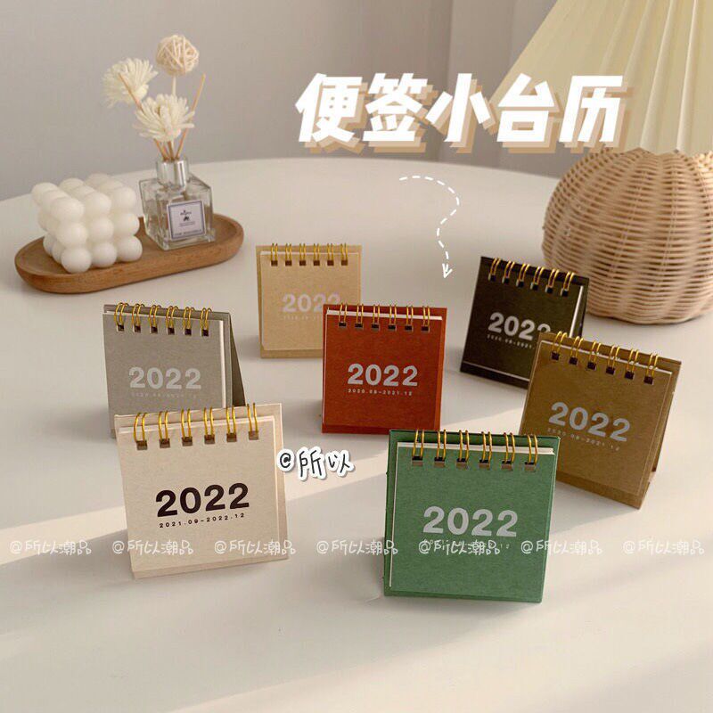 Ins simple style 2022 mini desk calendar desktop post-it notes calendar calendar calendar calendar student paper calendar day department