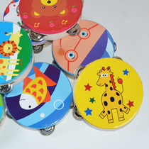 Kindergarten little Guli tambourine dance props Xinjiang tambourine baby tambourine childrens shake drum Orff instrument