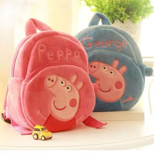 Piggy page schoolbag children's cartoon page schoolbag kindergarten 1-3-6 years old boys and girls baby cute little
