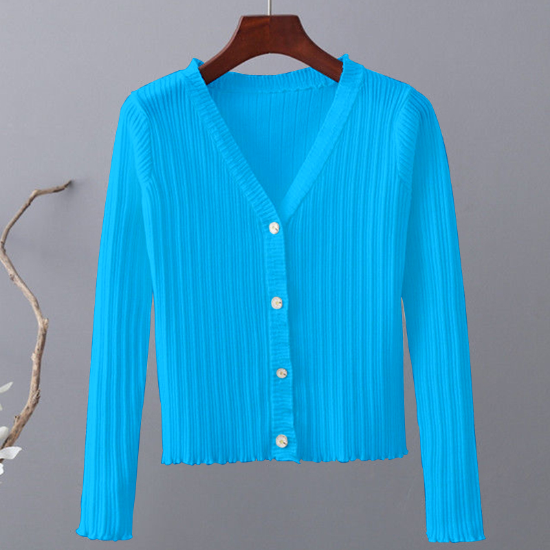 2025 Spring and Autumn New V-Neck Knitted Cardigan Thin Jacket for Women, Short Fashionable Slim Fit Versatile Long Sleeve Stylish Shawl 2025 Spring and Autumn New V-Neck Knitted Cardigan Thin Jacket for Women, Short Fashionable Slim Fit Versatile Long Sleeve Stylish Shawl