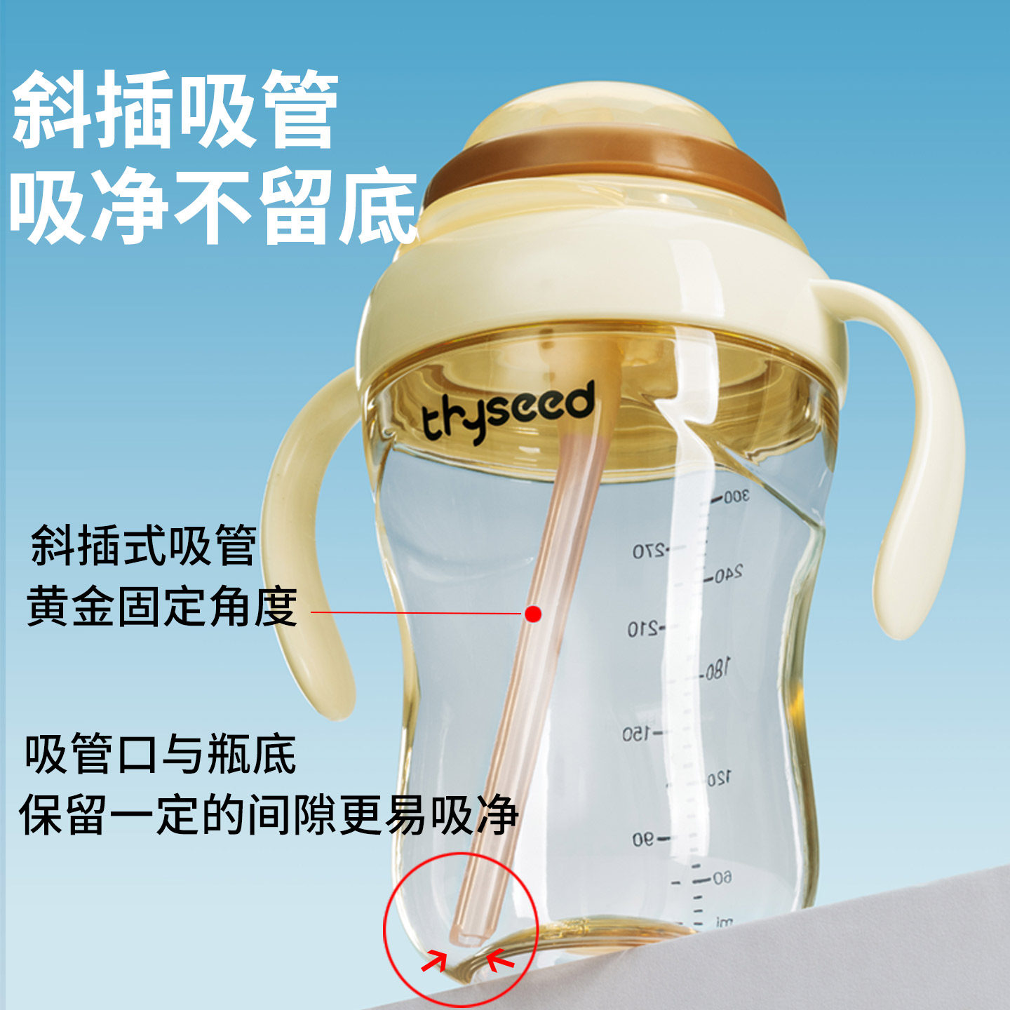 Suitable for Shixi Direct Drinking Straw Cup Lid, Direct Drinking Bottle Accessories, Universal Weaning Straw Bottle, Large Brown Bottle, Learning Drinking Cup