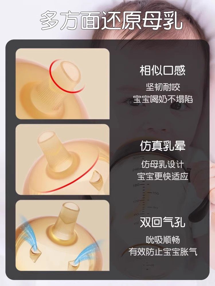 Universal Shixi Pacifier Straw Mouthpiece Bottle Accessories Learning Drinking Cup Spout Direct Drinking Gravity Ball Handle Sixi Pacifier