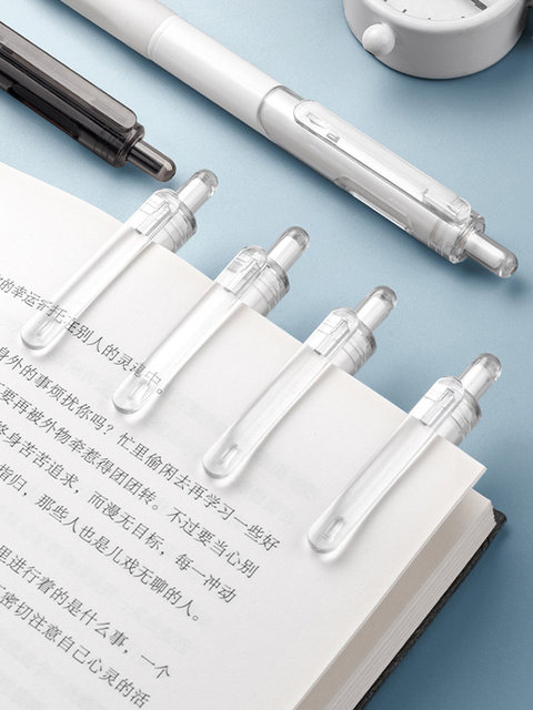 Simple Style Exam Pen, Ins-Style Pen Tip, High-Quality, Quick-Drying, Retractable Gel Pen, Black Pen, Smooth Writing, Suitable for Students, Junior High School, 0.5mm Black, Simple Signature Pen, Water-Based Pen, Carbon Ballpoint Pen Refill, Stationery