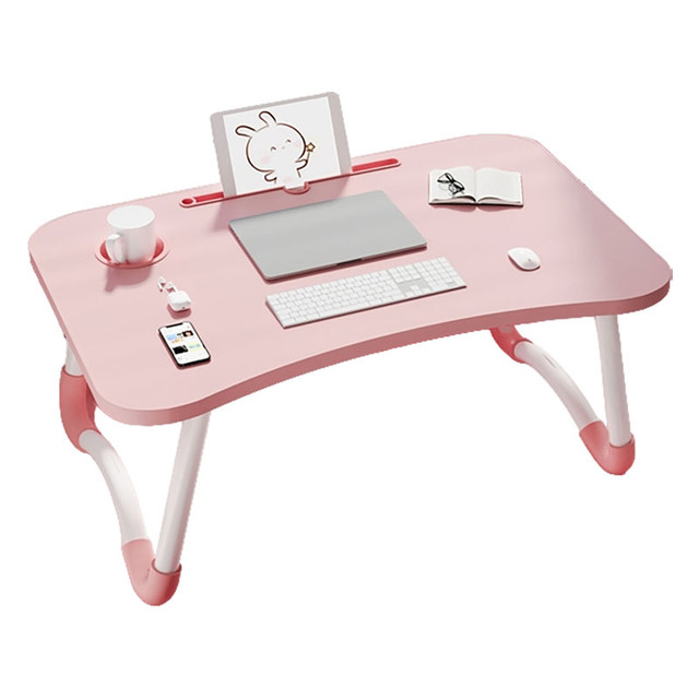 Small bed table, foldable table, student dormitory upper bunk computer table, children's study table, reading table, home simple bedroom bay window desk, writing table, baby dining table stand
