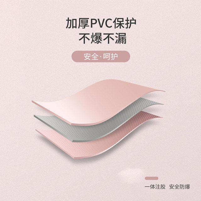 Hot water bottle filled with water and thickened explosion-proof waist warmer hot compress uterine and abdominal belly warmer handbag large and small female students plush and cute