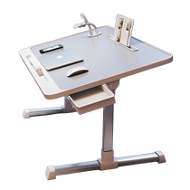 SRIMOON床上小桌子可折叠升降电脑桌学习桌宿舍学生桌板扇热家用卧室飘窗小桌子笔记本电脑懒人办公桌支架