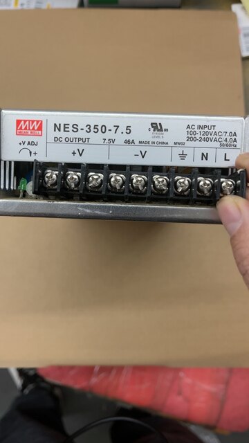NES-350-7.5 Genuine Taiwan MEAN WELL power supply condition, rechargeable and new package quality