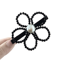 Cute Pearl Pearl Flower Hair Clip Side Bangs Clip High-Quality Duckbill Clip Women’s Travel Hair Clip Headwear