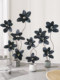Artificial Green Plant Black Rubber Tree Potted Fake Plant Bionic Living Room Decoration High-End and Elegant Decoration