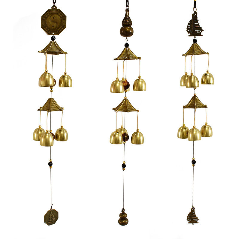 Bell Rings Loud and large style retro pendant hanging decoration door decorated in door shop opening store door ringing in house Wind bell