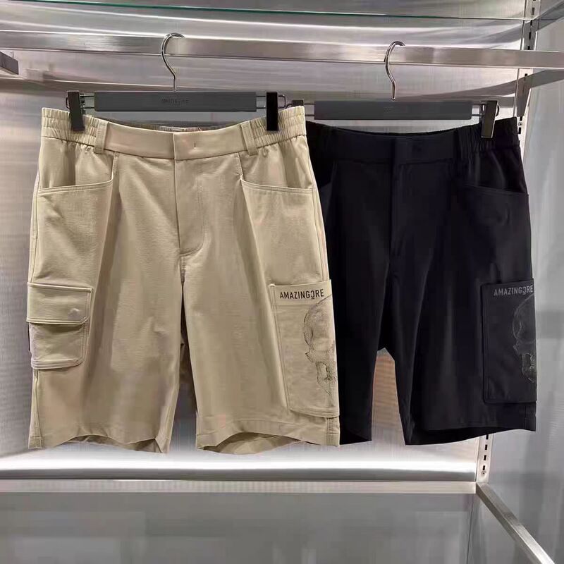 New Golf Clothing for Men, Summer Thin Skull Shorts, Fashionable and Versatile, Trendy Casual Sports Shorts