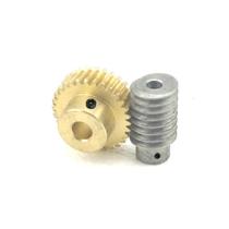 Worm gear 1 25 mode deceleration gear ratio 20 25 30 30 50 50 60 copper turbine 45 steel worm lift