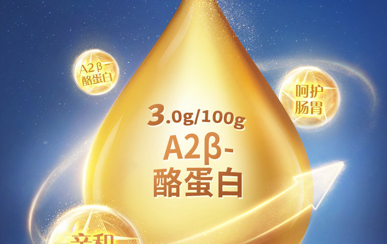 认养一头牛 致越 A2β-酪蛋白 儿童配方奶粉 4段 700g*2件 双重优惠折后¥338包邮