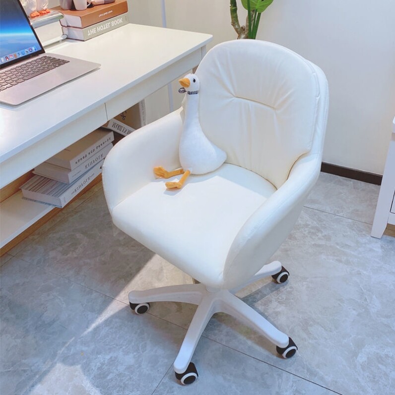 Middle school student desk chair home bedroom stool backrest simple study home comfortable dormitory swivel chair computer chair