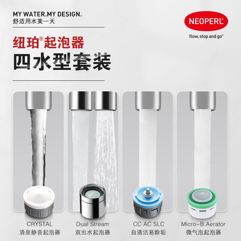 Neoperl Faucet Aerator Four-Water Type Popular Set Water-Saving Anti-Splash Spout