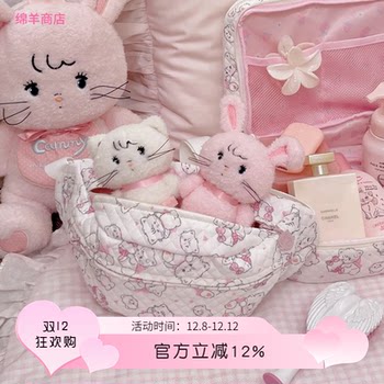 Out-of-print sheep store mikko co-branded crossbody bag chest bag waist bag casual sports bag girl heart cute cat