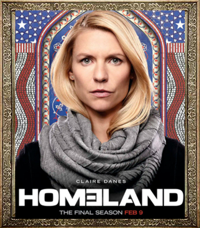 Play in US Homeland Security 1-8 Season of Homeland and UK Propaganda Painting