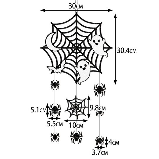 Halloween Decorations Door Hangings Store Decorations Bar Mall Ktv Hanging Decorations Props Spider Web Hanging Decorations Wall