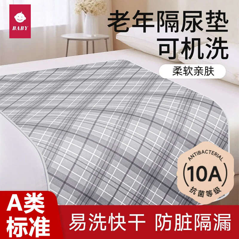 British Baby Diaper Pad, Waterproof Washable Bed Care Pad for the Elderly, Menstrual Pad, Large Size Mattress Pad