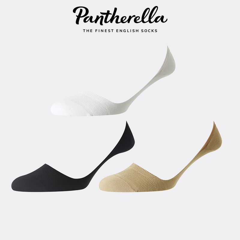British Pantherella Egyptian Cotton Socks Men's Spring and Summer Ultra-Low Shallow Non-Slip Loafers Boat Socks Men's 3029F